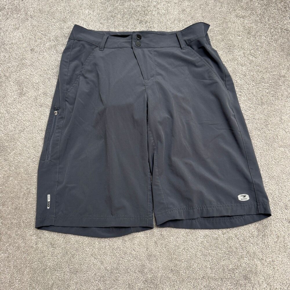 Sugoi Mobil Tech Padded Cycling Shorts Mens Medium Blue Gray MTB Active Commuter